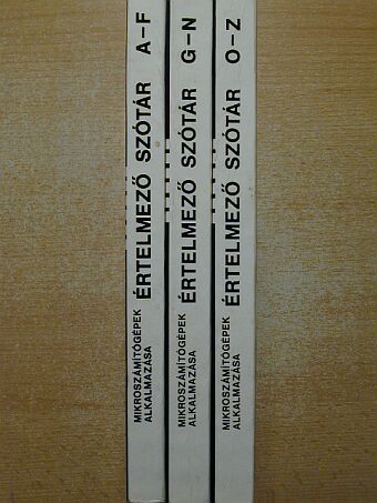 Dr. Kovács Magda - Mikroszámítógépek alkalmazása értelmező szótár 1-3. [antikvár]