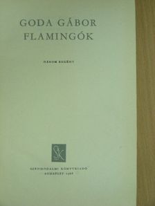 Goda Gábor - Flamingók [antikvár]