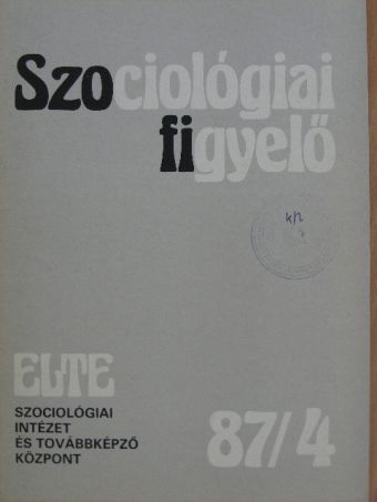 Heiner Meulemann - Szociológiai figyelő 1987/4. [antikvár]