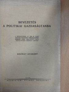 Bevezetés a politikai gazdaságtanba [antikvár]