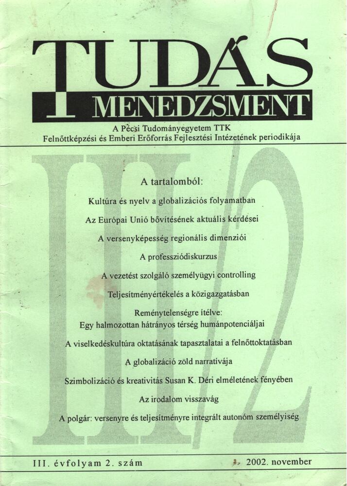 Tudás menedzsment 2002. november [antikvár]