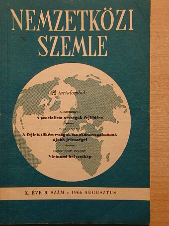 A. Szokolov - Nemzetközi Szemle 1966. augusztus [antikvár]