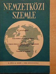 A. Szokolov - Nemzetközi Szemle 1966. augusztus [antikvár]