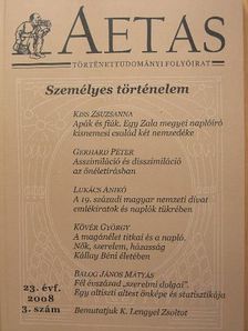 Balogh János Mátyás - Aetas 2008/3. [antikvár]