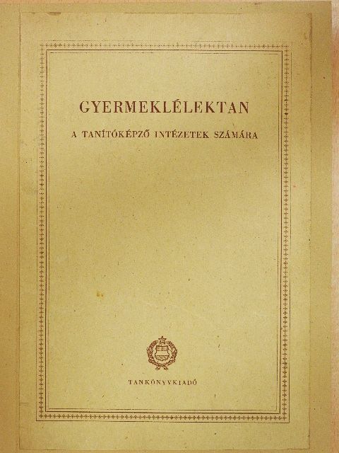 Dr. Harsányi István - Gyermeklélektan [antikvár]