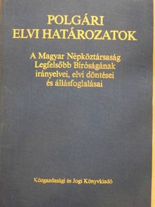 Polgári elvi határozatok [antikvár]