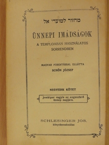 Ünnepi imádságok IV. [antikvár]