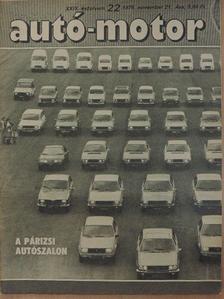Dr. Jankó Domonkos - Autó-Motor 1976. november 21. [antikvár]