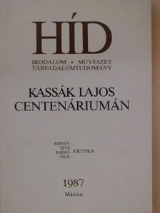 Brasnyó István - Híd 1987. március [antikvár]