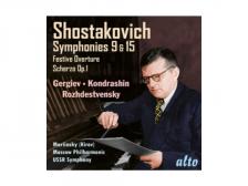 SHOSTAKOVICH - SYMPHONIES 9 & 15 CD GERGIEV, KONDRASHIN, ROZHDESTVENSKY