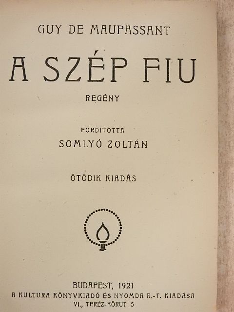 Guy de Maupassant - A szép fiu [antikvár]