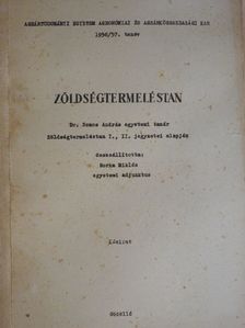 Dr. Somos András - Zöldségtermeléstan [antikvár]