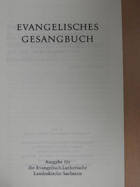 Evangelisches Gesangbuch [antikvár]