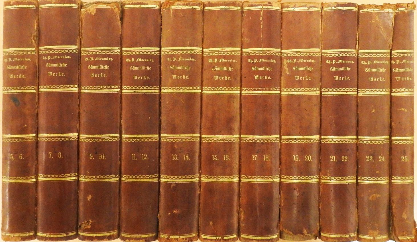Thomas Babington Macaulay - Thomas Babington Macaulay's Sämmtliche Werke 5-25. (nem teljes sorozat) (gótbetűs) [antikvár]