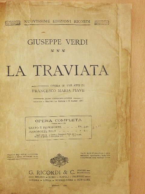 Giuseppe Verdi - La Traviata [antikvár]