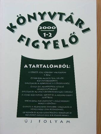 Barátné Hajdu Ágnes - Könyvtári Figyelő 2000/1-2. [antikvár]