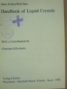 Hans Kelker - Handbook of Liquid Crystals [antikvár]