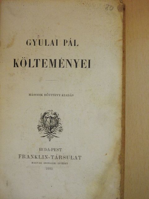Gyulai Pál - Gyulai Pál költeményei [antikvár]