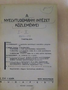 A. P. Barannyikov - A nyelvtudományi intézet közleményei 1950-1951. (nem teljes évfolyamok) [antikvár]