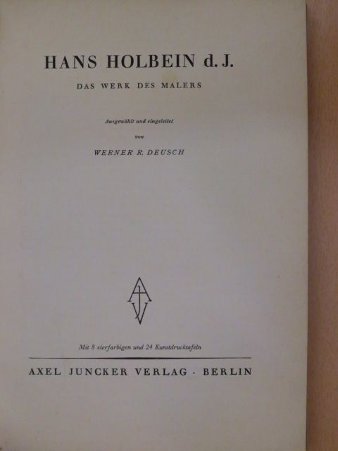Hans Holbein d. J. [antikvár]