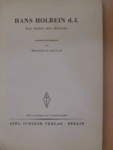 Hans Holbein d. J. [antikvár]