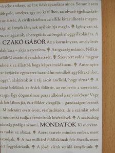 Czakó Gábor - Mondatok (dedikált példány) [antikvár]