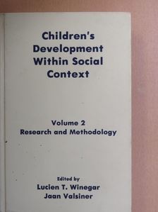 Bonnie Scott - Children's Development Within Social Context 2. [antikvár]