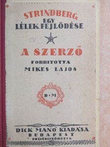 Strindberg Ágost - Egy lélek fejlődése IV. [antikvár]