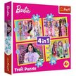 Trefl: Barbie világa 4 az 1-ben puzzle - 35, 48, 54, 70 darabos