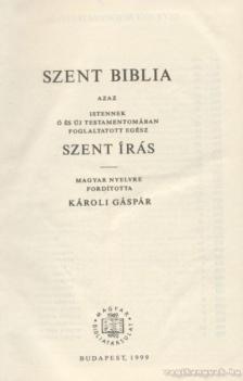 Szent Biblia [antikvár]