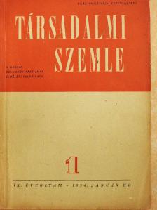 Bodnár György - Társadalmi Szemle 1954. január [antikvár]