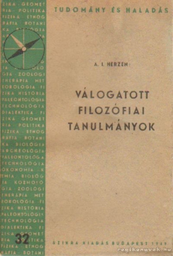 Herzen, A.I. - Válogatott filozófiai tanulmányok [antikvár]