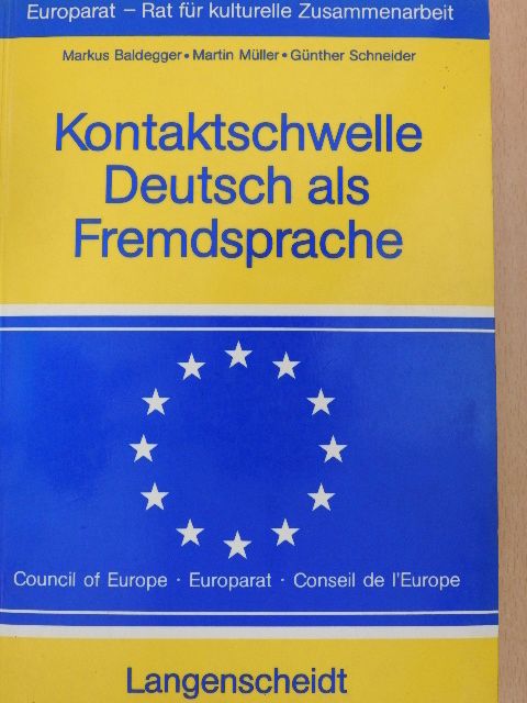 Anton Näf - Kontaktschwelle Deutsch als Fremdsprache [antikvár]