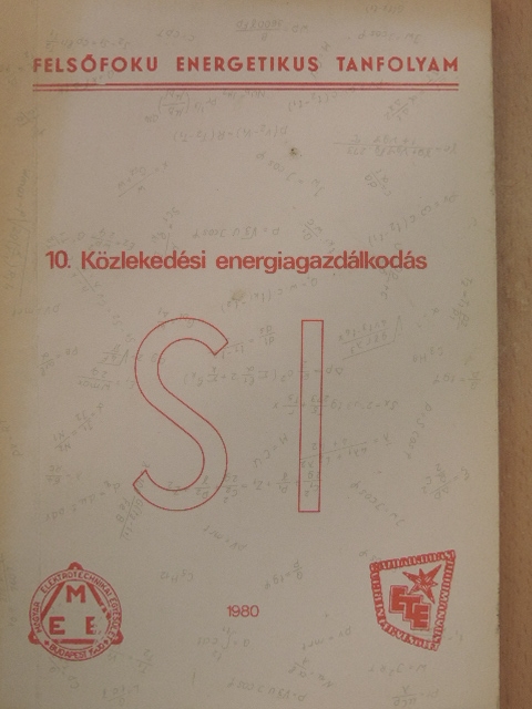 Dr. Bognár István - Közlekedési energiagazdálkodás [antikvár]