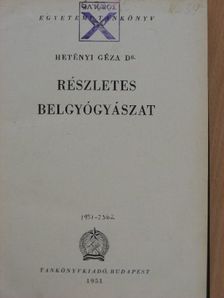 Dr. Hetényi Géza - Részletes belgyógyászat [antikvár]