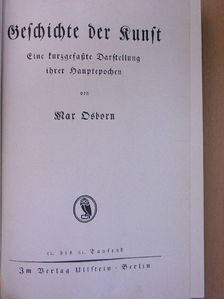 Geschichte der Kunst (gótbetűs) [antikvár]