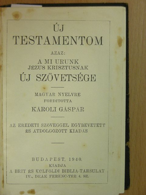 Új Testamentom/A zsoltárok könyve [antikvár]