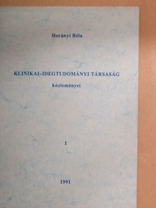 Döme László - Klinikai-Idegtudományi Társaság közleményei 1991/1. [antikvár]