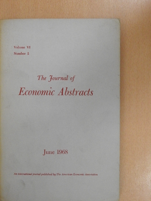 The Journal of Economic Abstracts June 1968 [antikvár]