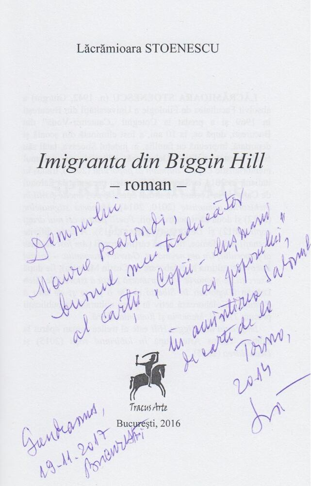 Lacramioara Stoenescu - Imigranta din Biggin Hill (Dedikált) [antikvár]