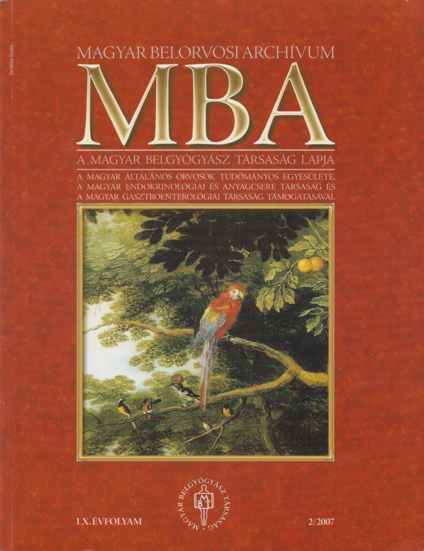 Dr. Szathmári Miklós - Magyar Belorvosi Archívum 2007/2 [antikvár]