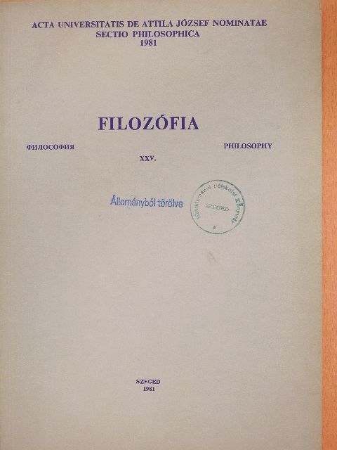 Csejtei Dezső - Filozófia [antikvár]
