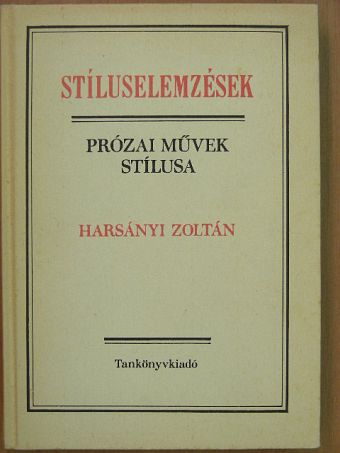 Harsányi Zoltán - Stíluselemzések [antikvár]