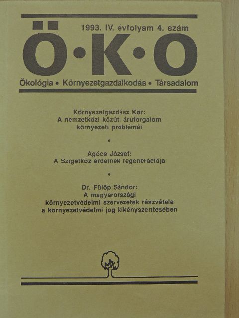 Agócs József - ÖKO 1993/4. [antikvár]