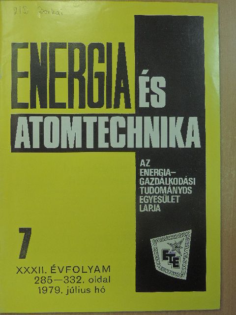 Erdélyi István - Energia és Atomtechnika 1979. július [antikvár]