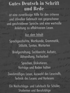 Lutz Mackensen - Gutes Deutsch in Schrift und Rede [antikvár]