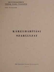 Kárelhárítási szabályzat [antikvár]