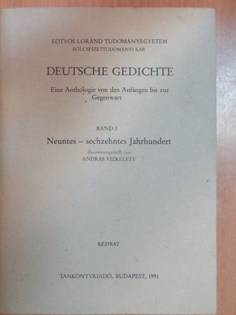 Friedrich von Hausen - Deutsche Gedichte I. [antikvár]