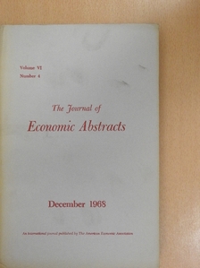 The Journal of Economic Abstracts December 1968 [antikvár]