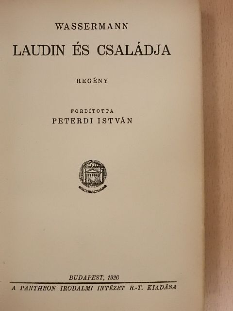 Wassermann - Laudin és családja [antikvár]